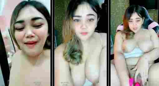 AYY Colok Dildo Getar Muncrat Depan Kamera